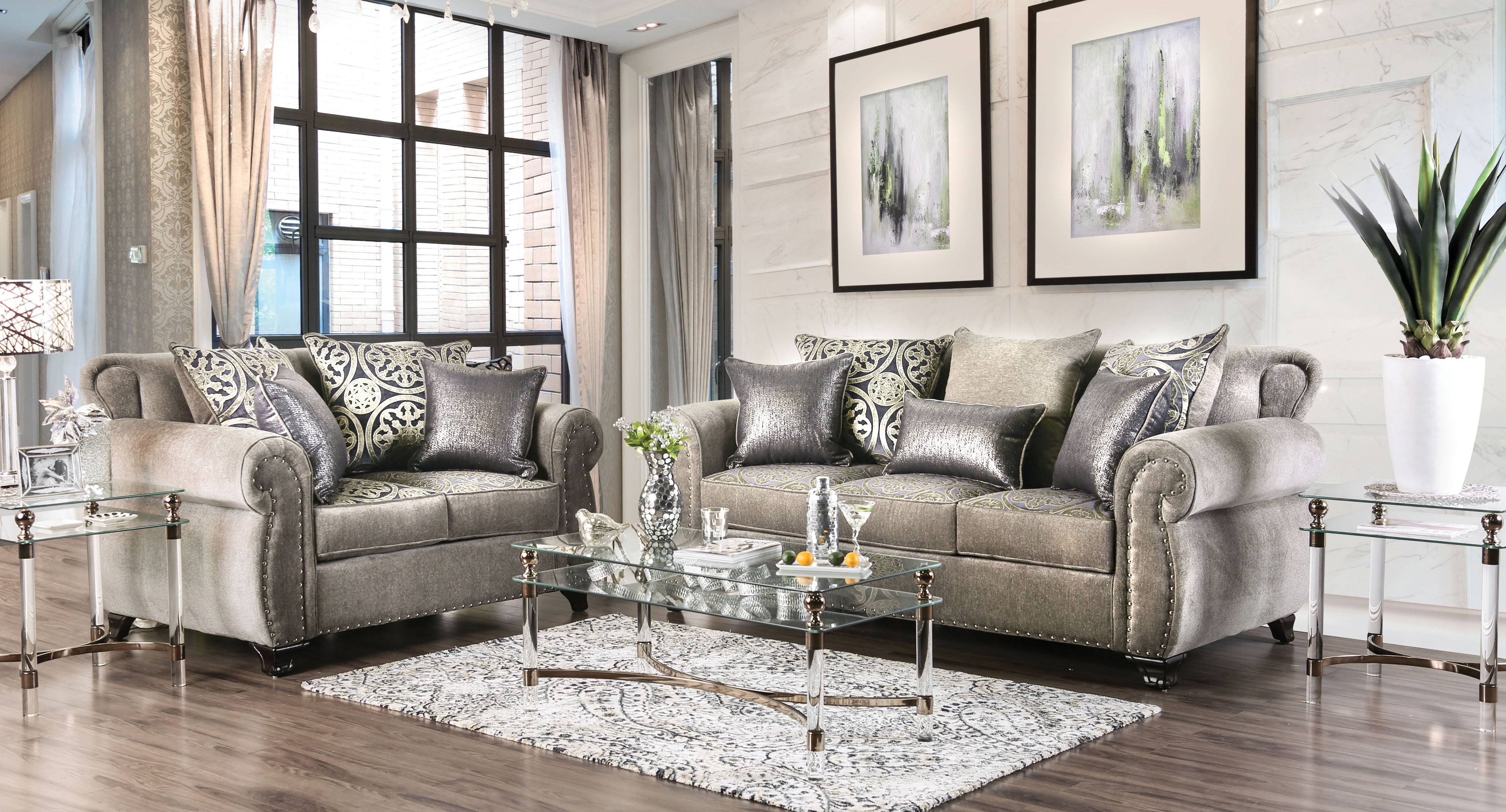 Anika Transitional Upholstered Sofa
